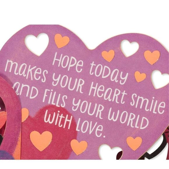 Valentine’s Day Pop-Up Displayable Card You’re Amazing Hugs XOXO Friend NWT - Picture 3 of 8